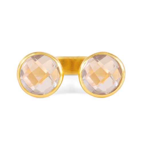 Ring - Gemini - Rose Quartz