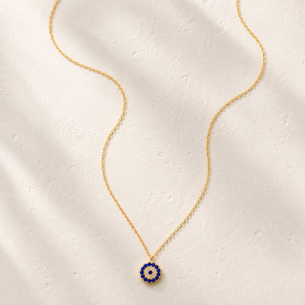 Evil Eye Necklace in Gold
