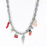 Necklace - Dreamweaver - Charm Necklace - Rhodium