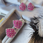 Earrings - Ruby Teardrops