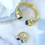 Cuff - Constantinople - Lapis Lazuli & Blue Topaz