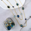 Necklace - Labradorite, Iolite & Blue Topaz