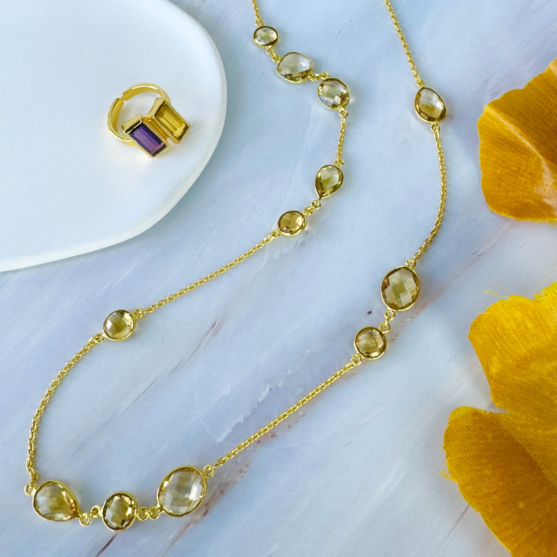 Necklace - Citrine Station