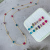Necklace - Multi Coloured Quartz