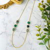 Necklace - Moss Agate, Green Onyx & Labradorite