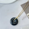 Necklace - Black Onyx on Link Chain