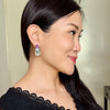 Earrings - Amethyst & Aquamarine Double Drops