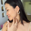 Earrings  - Open Gemstone Hoops