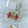 Earrings - Ruby & Multi Sapphires