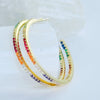 Earrings - Rainbow Hoops