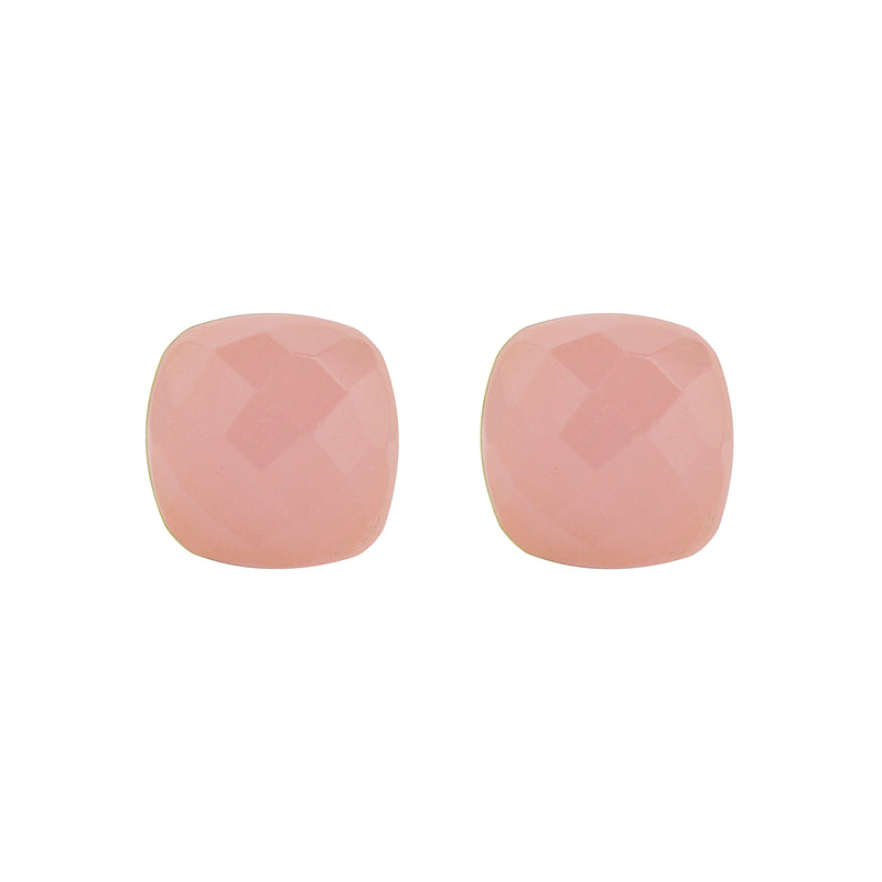 Earrings - Rose Quartz Naked Stud