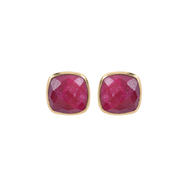 Earrings - Amie Ruby Stud