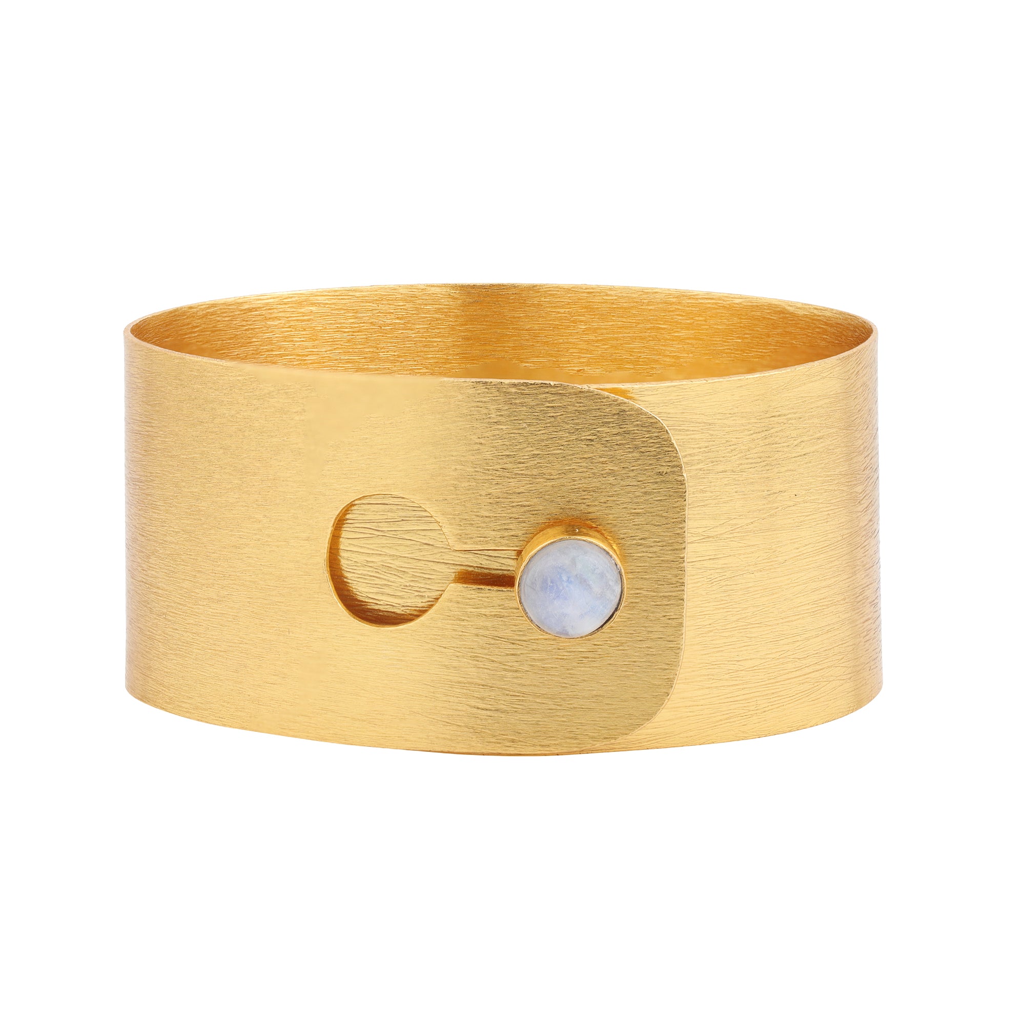 Secret Passage Wide Cuff in Moonstone