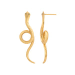 Earrings - Coiled Serpentine