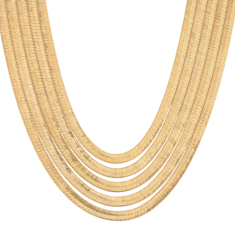Necklace - 5 line Slither