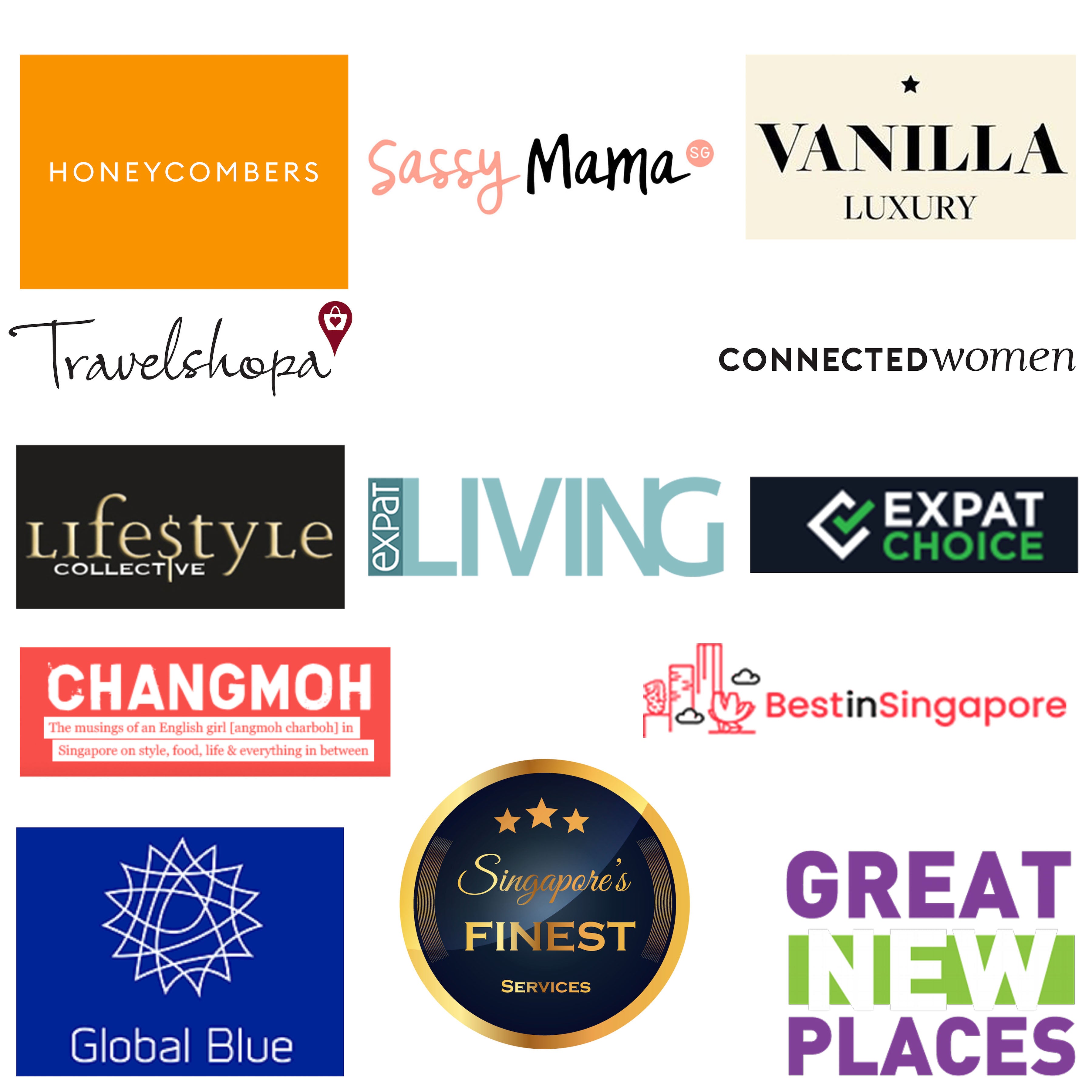 Brand logos and media partners showcasing featured jewellery collaborations