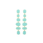 Earrings - Aqua Chalcedony Chandelier