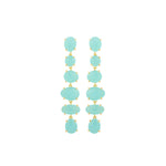 Earrings - Aqua Chalcedony Chandelier