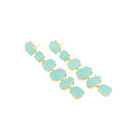 Earrings - Aqua Chalcedony Chandelier