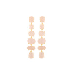 Earrings - Rose Quartz Chandelier
