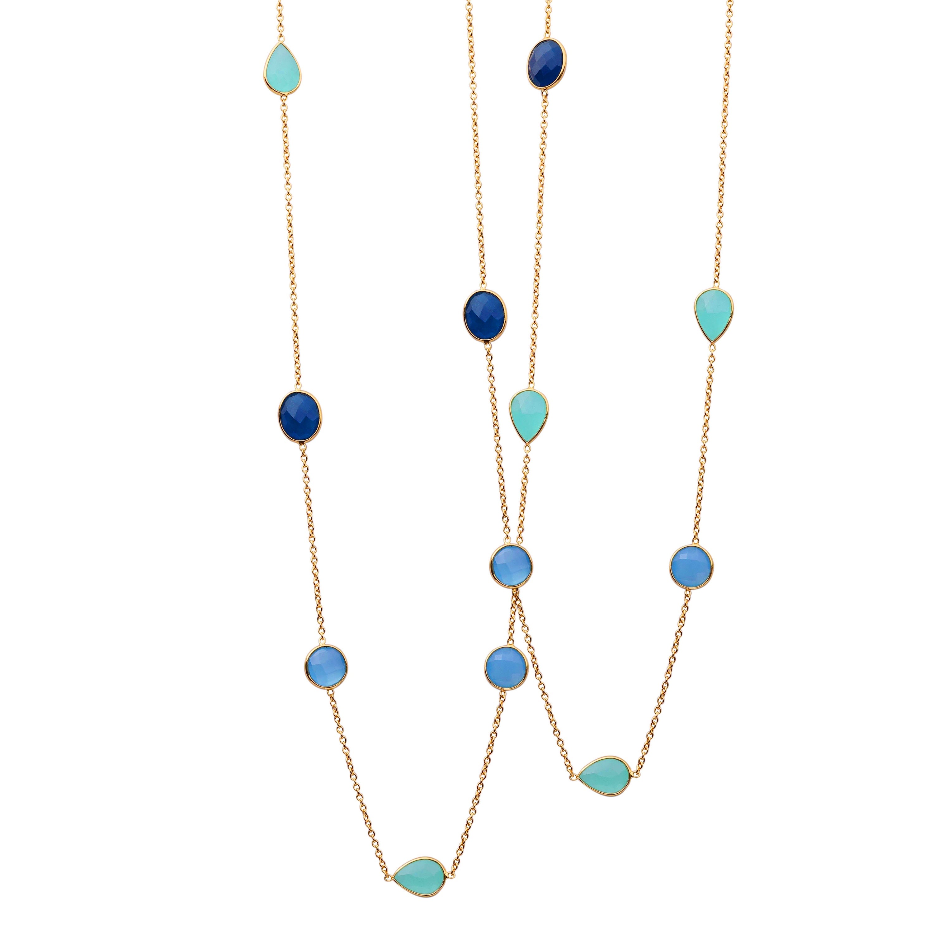 Handcrafted luxury gemstone necklace with artistic finish