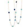 Necklace - Aqua Chalcedony & Lapis Blue Chalcedony