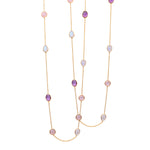 Necklace - Amethyst, Moonstone & Rose Quartz