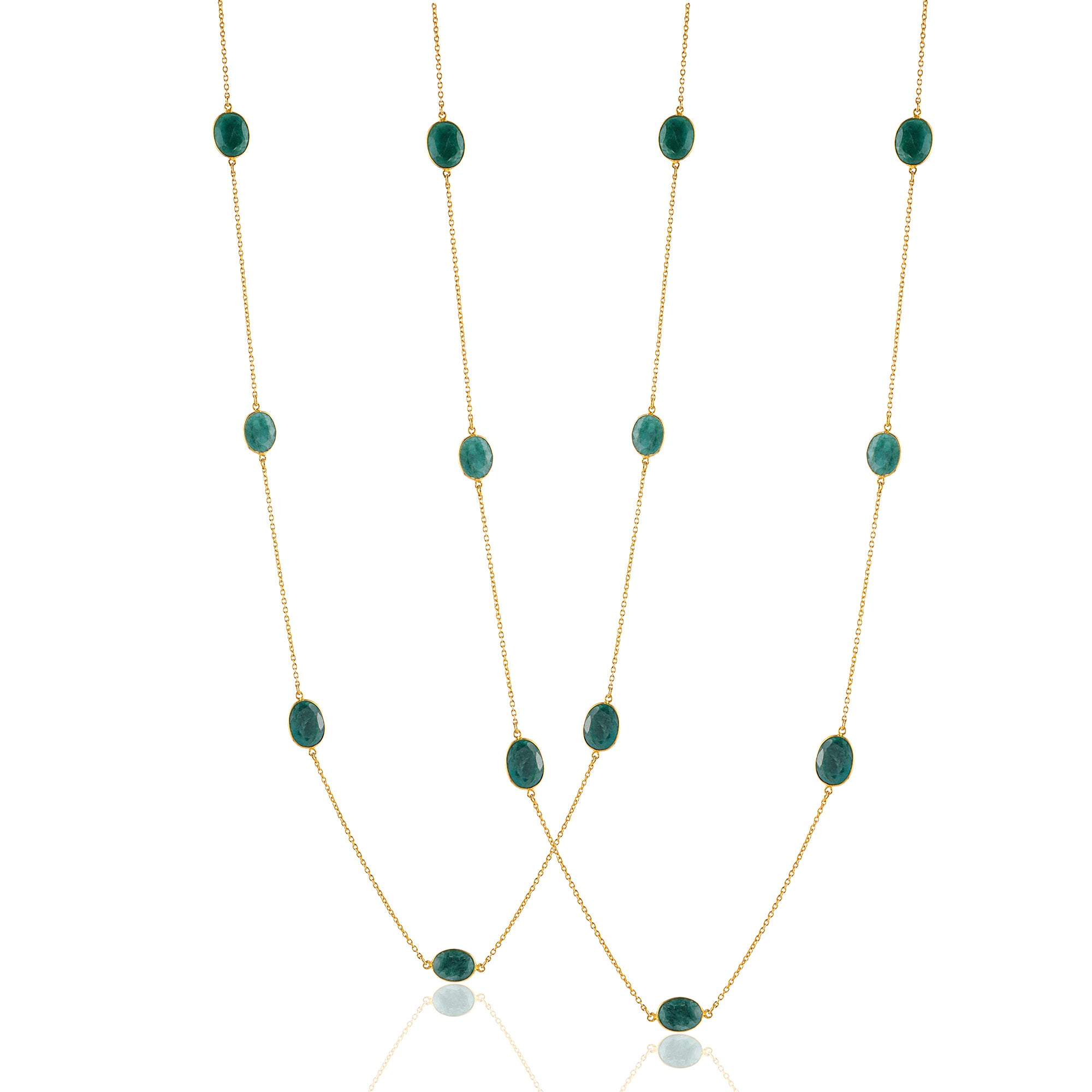 Luxury gemstone necklace with bold, artistic design