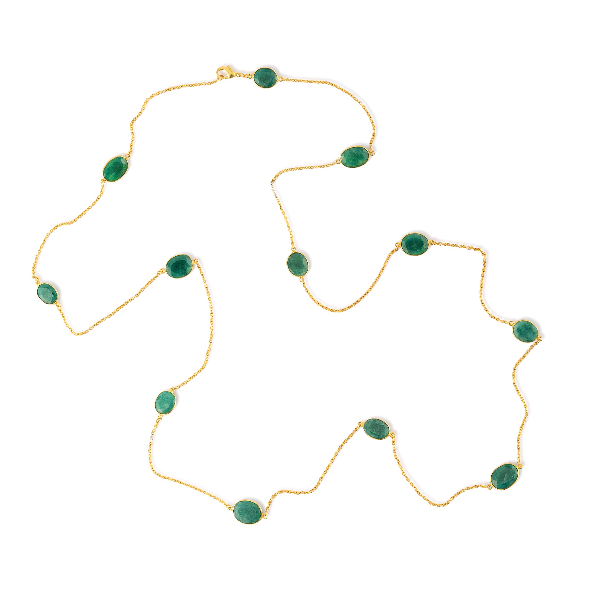 Necklace in Sillimanite Quartz, gold plated, handcrafted gemstone necklace Singapore
