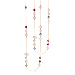 Necklace - Labradorite, Moonstone, Ruby & Rose Quartz