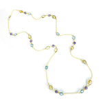 Necklace - Amethyst, Blue Topaz, & Citrine  Medley