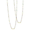 Necklace - Tourmaline Beads & Biwa Pearls