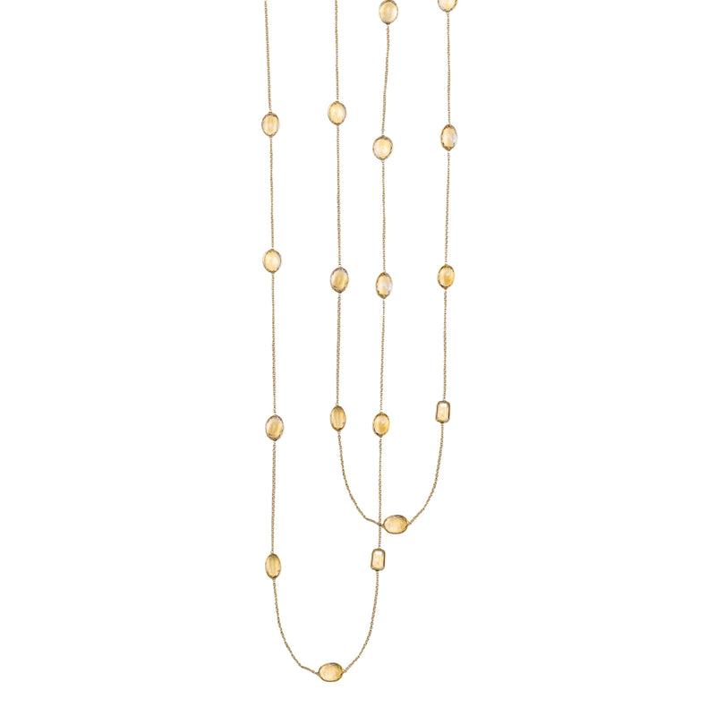 Necklace - Small Citrine Station