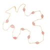 Necklace - Pink Chalcedony Station