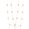 Necklace - Pink Chalcedony Station