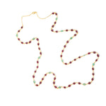 Necklace - Ruby and Emerald Cabochon