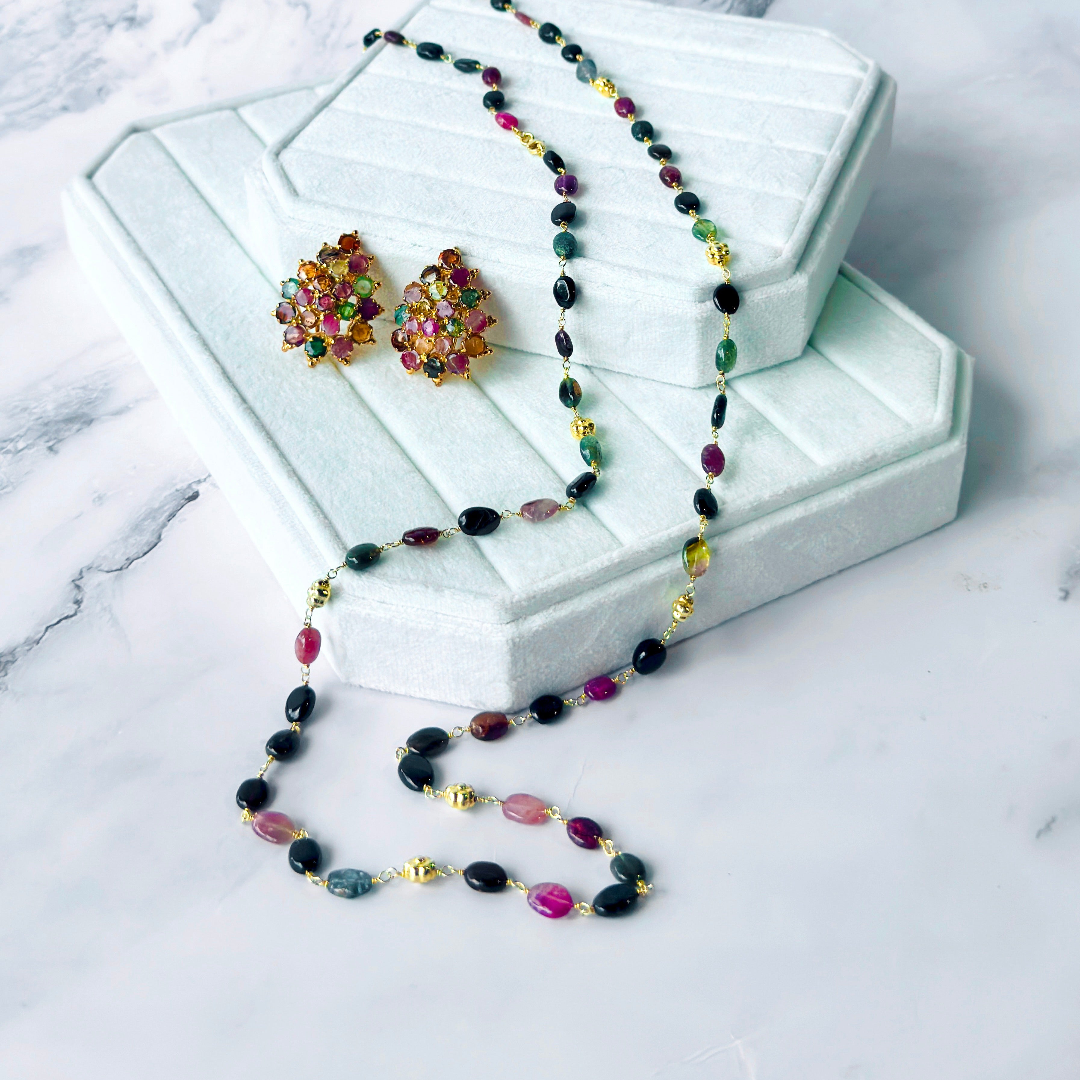 Tourmaline Nugget Necklace