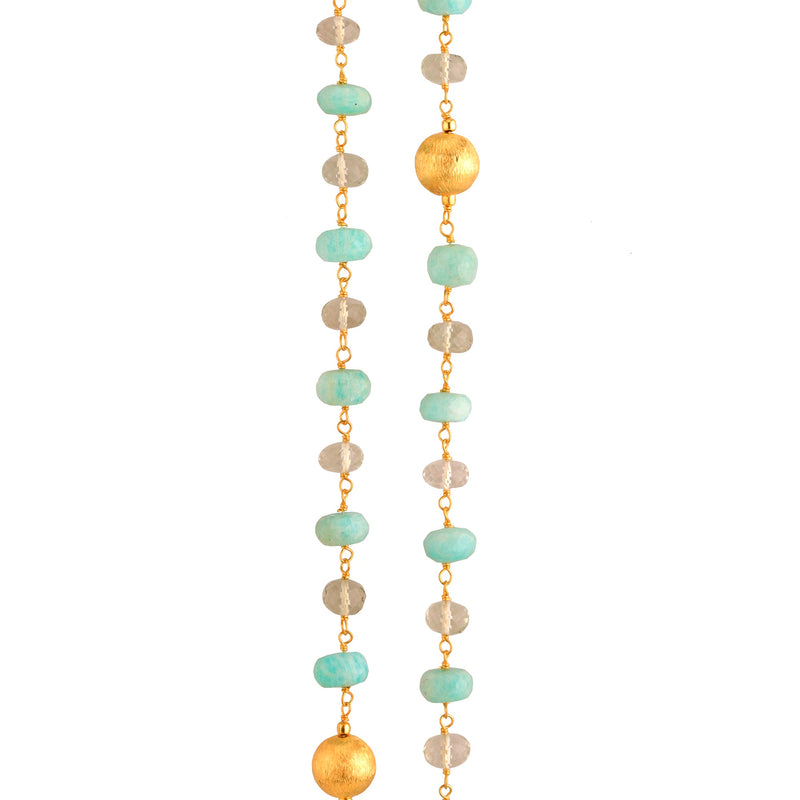 Necklace - Amazonite & Prasiolite