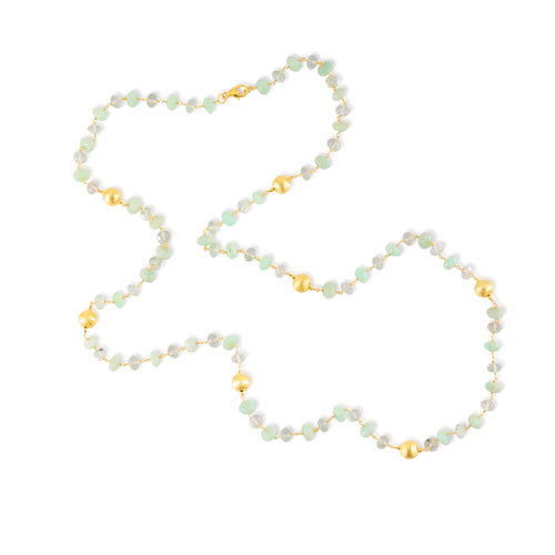 Necklace - Amazonite & Prasiolite