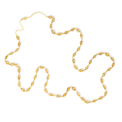 Necklace - Bezel Set Citrine