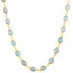 Necklace - Bezel Set Blue Topaz