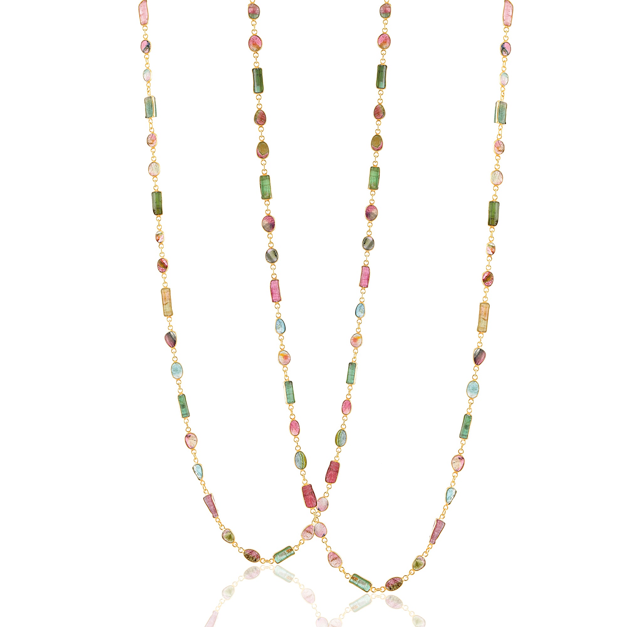 Uncut Tourmaline Necklace