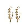 Earrings - Peridot Dangle Hoop