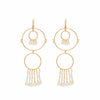 Earrings - Begum Circles in Moonstone