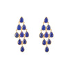 Earrings - Large Raindrop in Lapis Lazuli