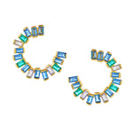 Earrings  - Open Gemstone Hoops