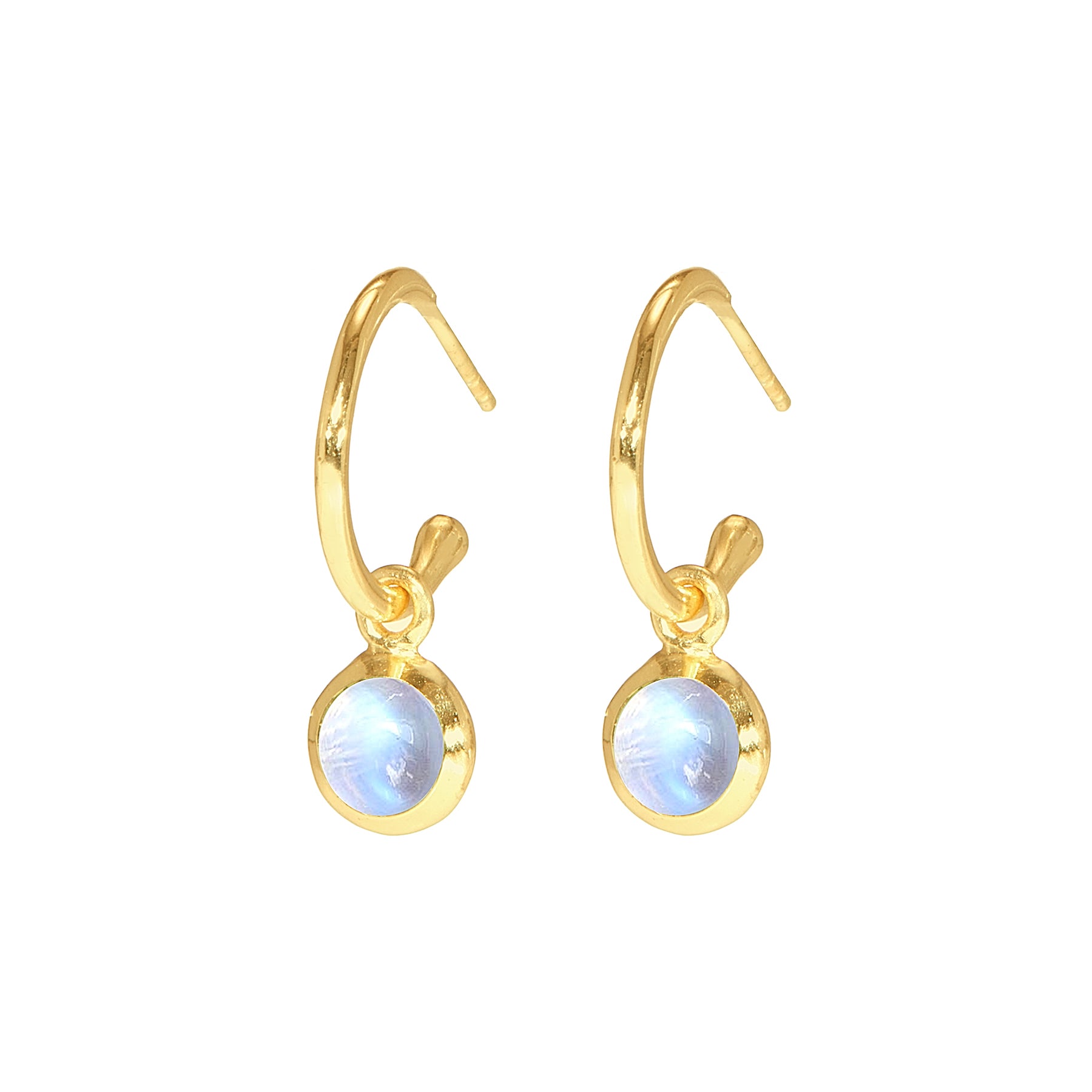 Designer gemstone drop earrings with contemporary finish 