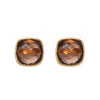 Earrings - Cushion Cut Smoky Quartz Studs