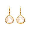 Earrings - Rose Quartz Teardrops