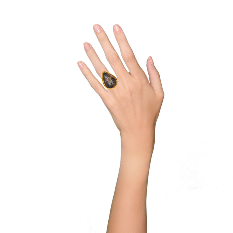 Ring - Black Rutile